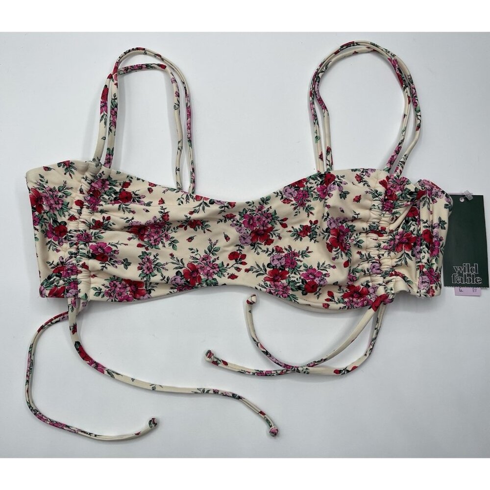 Wild Fable Bikini Top Women’s Size XL Floral Swim Low Coverage Bralette
